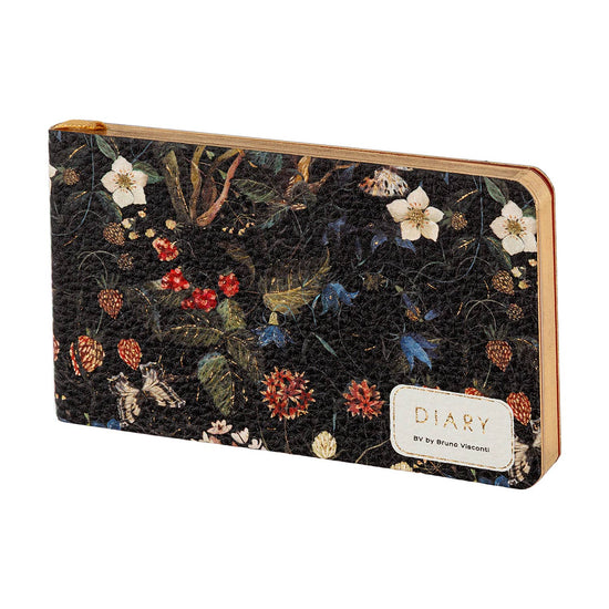 Bruno Visconti Horizontal Vegan Leather Weekly Planner - Forest Flowers