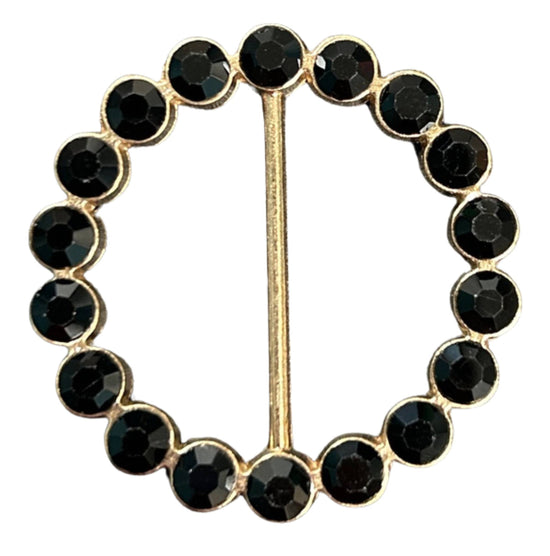 The Crystal Ranch - Tee Tie Round Gold with Blingy Rhinestones 6 Colors to Choose from