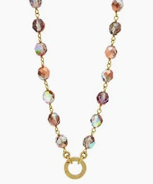 Waxing Poetic Ensemble Necklace - Aurora Borealis - 18"