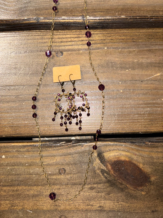 Nadine Delphine Amethyst Crystal Jewelry Collection Handmade in Paris