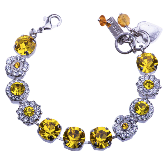 Mariana Live in Color Large Rosette Bracelet in "Fields of Gold"