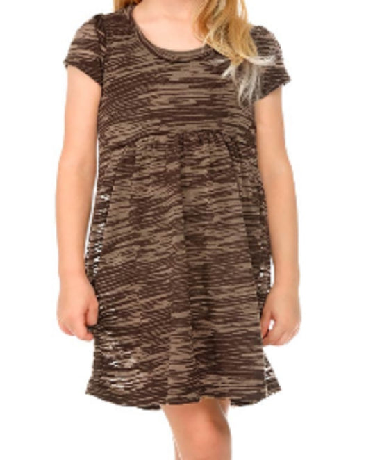 Kavio Burnout Short Sleeve Dress for Infants and Girls