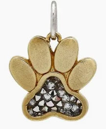 Waxing Poetic Kristal "Always Near" Dog Paw Pendant