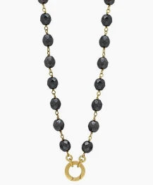 Waxing Poetic Ensemble Necklace - Hematite - 18"