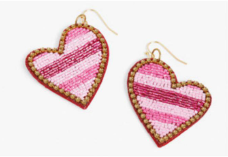 Coco & Carmen Heart Beaded Earrings