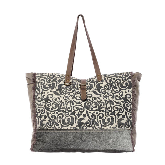 MYRA Floral Print Weekender Bag