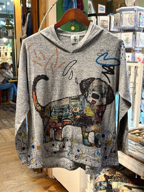 Inoah Long-Sleeve Dog Hooded TShirt