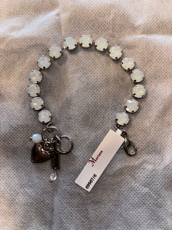 Mariana Medium Everyday Bracelet in White Opal