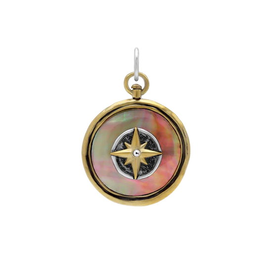 Waxing Poetic Inner Compass - Pink Abalone