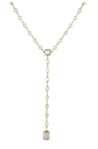 L GEORGE DESIGNS CAMILLE CRYSTAL LARIAT