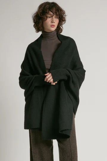 Look By M Pocket Shrug Cape Cardigan