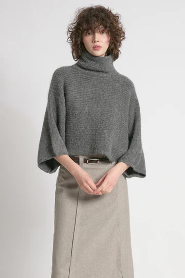 Look By M Crop Cocoon Sweater