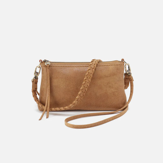 Hobo Bags Darcy Crossbody in Buffed Leather Whiskey Brown