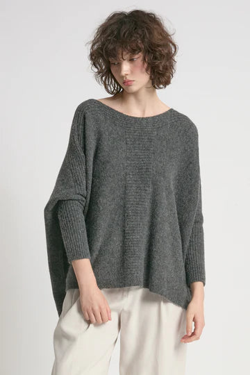 Look By M Dolman Poncho Sweater