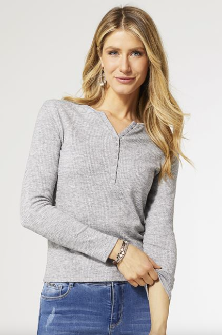 Coco and Carmen LUCY LONG SLEEVE BABY RIBBED TEE