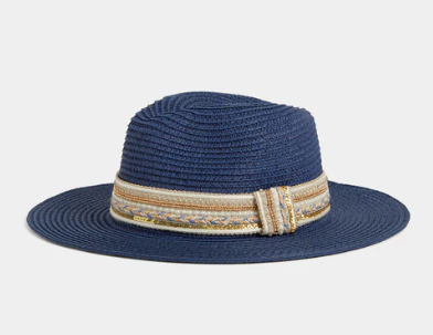 Coco + Carmen Cheyenne Ranch Hat Navy