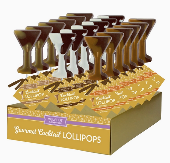 Melville Candy Company - Gourmet Cocktail Lollipops - Chocolate Martini Assortment