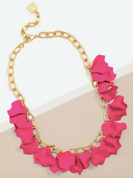 Zenzii Lily Matte Flower Necklace