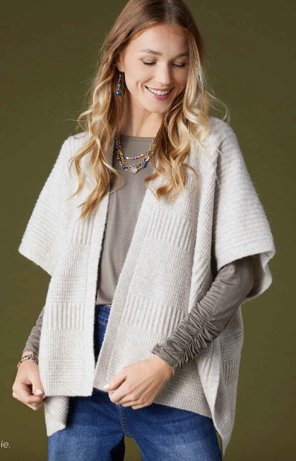 Coco & Carmen Neve Rib Knit Stripe Cardigan