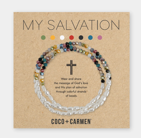 Coco and Carmen My Salvation Pearl Mix Stretch Bracelet