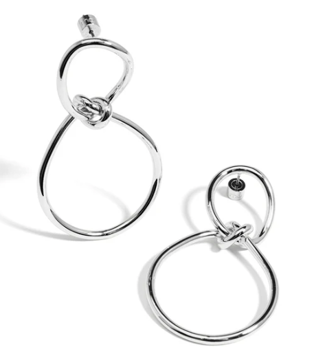 rho Infinity Knotted Drop Earring