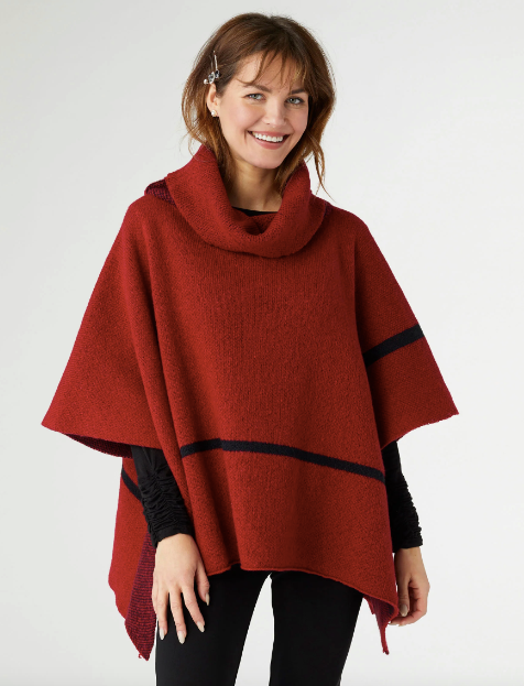 Coco & Carmen Sheldon Cowl Neck Poncho