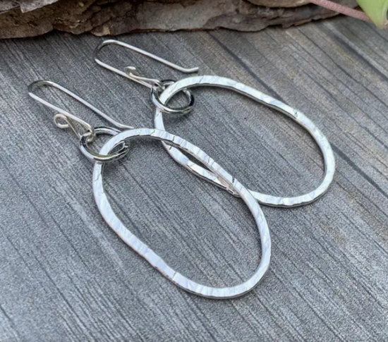 Jules Artwear Riverstone Earrings - Large