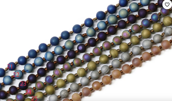 Lake Country Boutique 60 inch hand knotted Semi-precious Stone Necklaces