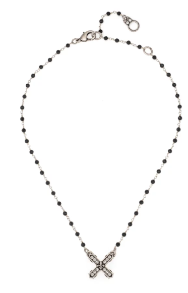 French Kande Joelle Necklace – Black Spinel