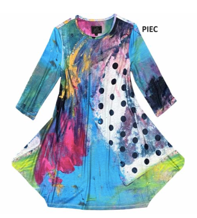 UBU 3/4 Sleeve Dress with Side Wings