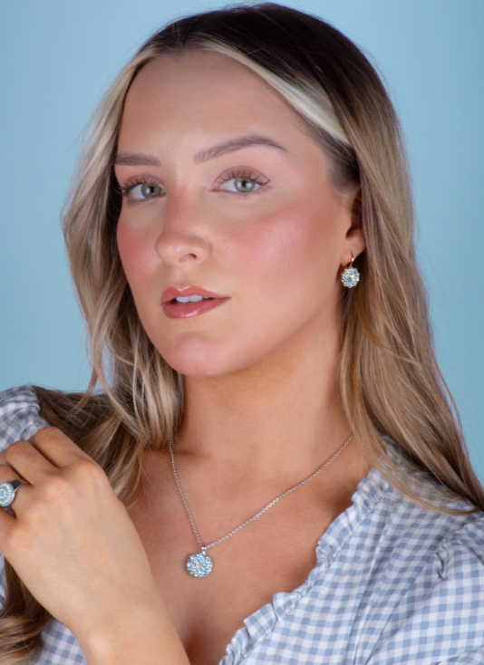 Mariana Live in Color Guardian Angel Pendant in "Baby Blue"