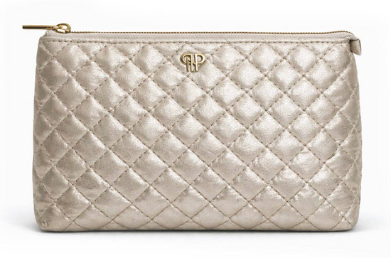 PurseN Everyday Sleek Makeup Case - Pearl Quilted