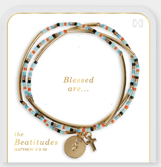Coco & Carmen Beatitudes Cross Dangle Bracelet