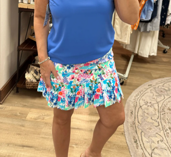 Lulu-B Flounce Skort w/UPF-50 Paradise Garden