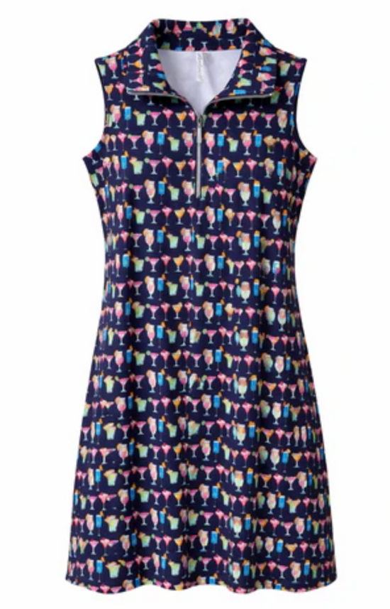 Lulu-B Sleeveless Zip Swing Dress Cocktails