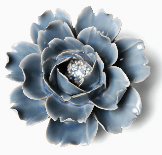 Chive Wall Flower Pastel Blue Rose Tabletop Decor