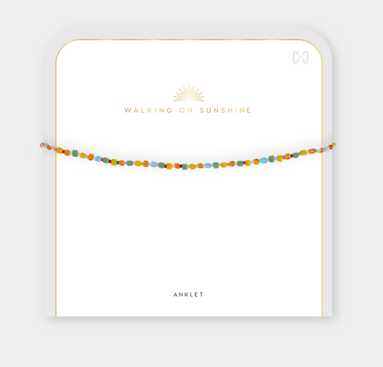 Coco and Carmen Ray of Sunshine Anklets