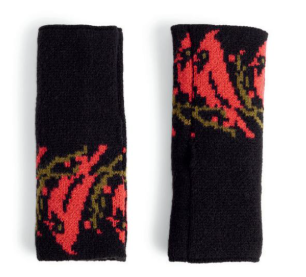 Coco & Carmen Loved From Above Fingerless Gloves - Black