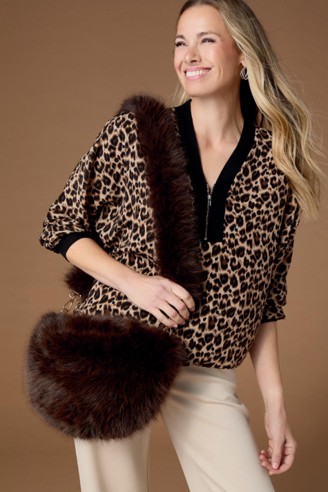 Coco & Carmen Arleigh Faux Fur Crossbody