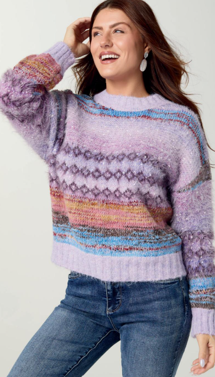 Coco and Carmen Starlight Mohair Sweater with Lurex