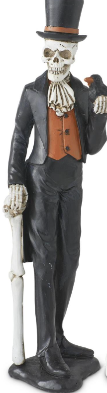 K & K Interiors 13 Inch Resin Skeleton Man & Lady