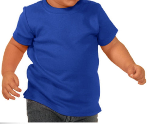 Kavio 100% Cotton Infant Snap Crew Neck Short Sleeve T Shirt