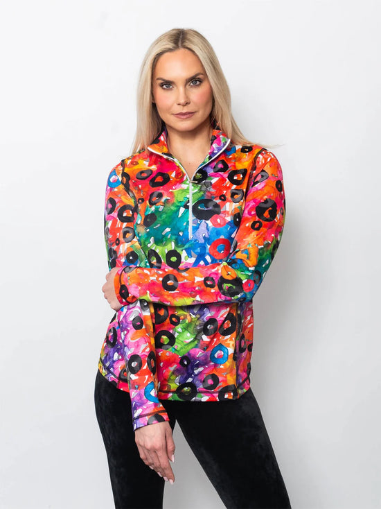 SNOSKINS Microfiber Zipped Neck Top