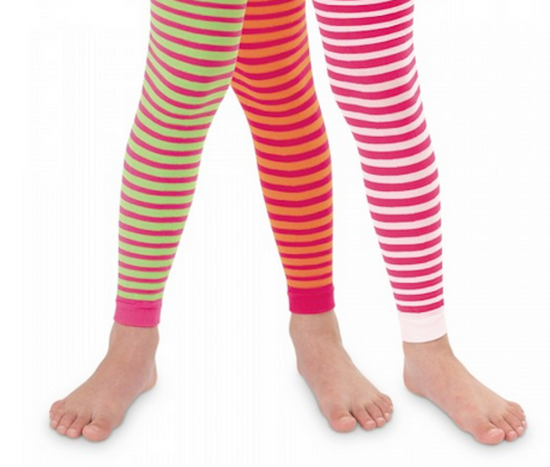Jefferies Striped Footless Tights