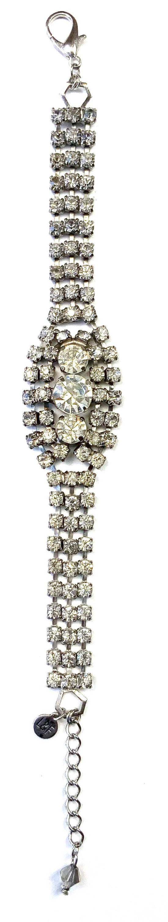Lost and Found Vintage Rhinestone Chain Bracelet