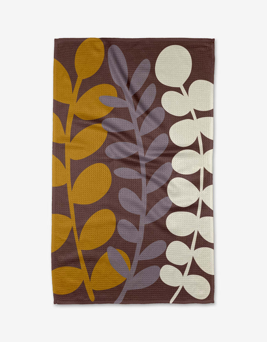 Geometry Three Branches Tea Towel