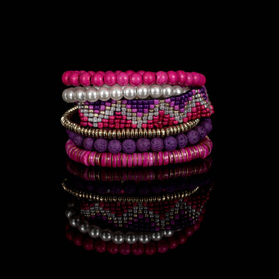 The Dark - The Amethyst Dream Bracelet Stack