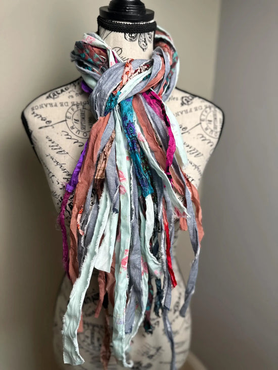 The Curated Raven Fringe Scarf - The Colors of Wander