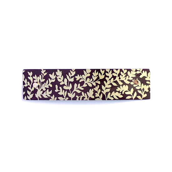 Storytime Art Studio Gold Leaves Barrette