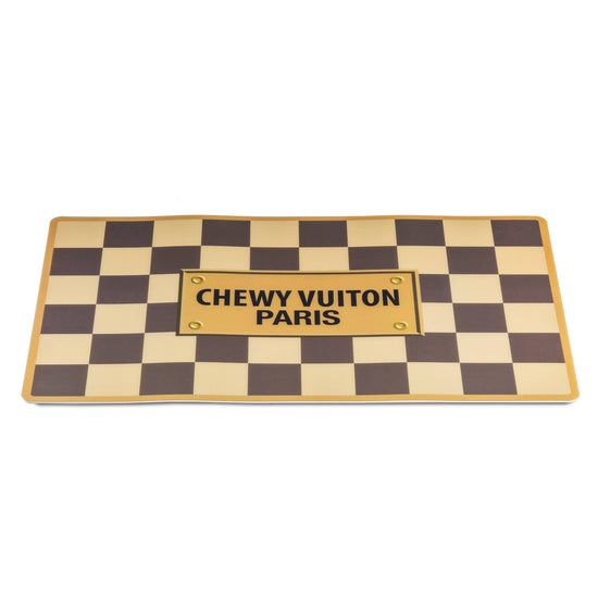 Haute Diggity Dog Checker Chewy Vuiton Placemat - Dog Mat
